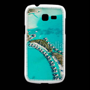 Coque Samsung Galaxy Fresh Vue aérienne Bungalow à Tahiti