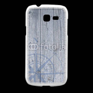 Coque Samsung Galaxy Fresh Rose des vents sur fond bois 500