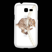 Coque Samsung Galaxy Fresh Chaton sur une corde