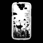 Coque Samsung Galaxy Fresh Papillon en noir et blanc