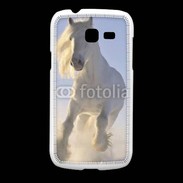 Coque Samsung Galaxy Fresh Cheval blanc dans la neige