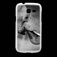 Coque Samsung Galaxy Fresh Elephant d'Afrique en noir et blanc