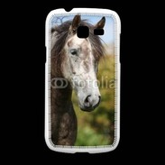 Coque Samsung Galaxy Fresh Portrait cheval arabe gris 1
