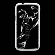 Coque Samsung Galaxy Fresh Illustration cheval noir