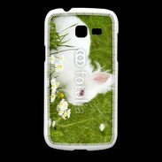 Coque Samsung Galaxy Fresh Lapin blanc dans l'herbe