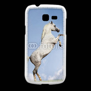 Coque Samsung Galaxy Fresh Cheval arable robe grise