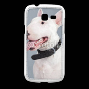 Coque Samsung Galaxy Fresh Portrait de Bull terrier blanc 5