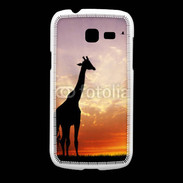 Coque Samsung Galaxy Fresh Girafe au couché de soleil