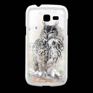 Coque Samsung Galaxy Fresh hibou en aquarelle