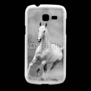 Coque Samsung Galaxy Fresh Cheval en noir et blanc 55