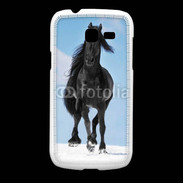 Coque Samsung Galaxy Fresh Cheval Friesian noir 100