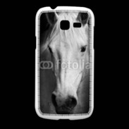 Coque Samsung Galaxy Fresh Portrait de cheval en noir et blanc 900