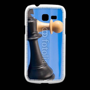 Coque Samsung Galaxy Fresh Pions de jeu d'échec sur fond bleu