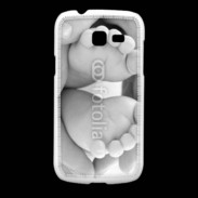 Coque Samsung Galaxy Fresh Pieds de bébé noir et blanc