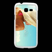 Coque Samsung Galaxy Fresh Femme à chapeau de plage
