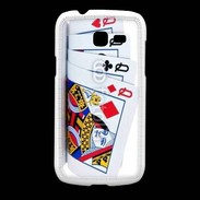 Coque Samsung Galaxy Fresh Carré de dames au poker