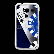 Coque Samsung Galaxy Fresh Poker bleu et noir 2
