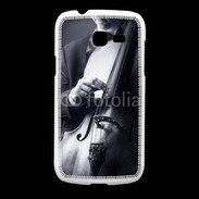 Coque Samsung Galaxy Fresh Violoncelliste en noir et blanc 5