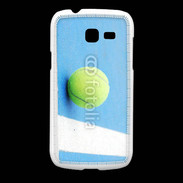Coque Samsung Galaxy Fresh Cours de tennis béton bleu