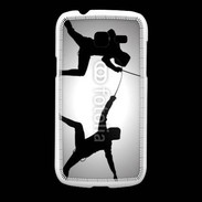Coque Samsung Galaxy Fresh Silhouette d'escrimeurs