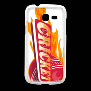 Coque Samsung Galaxy Fresh Cricket balle flamme