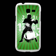 Coque Samsung Galaxy Fresh Illustration football américain sur fond vert