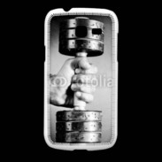 Coque Samsung Galaxy Fresh Passion Musculation en noir et blanc