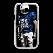 Coque Samsung Galaxy Fresh Footballer américain en bleu et blanc 50