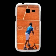 Coque Samsung Galaxy Fresh Match de tennis sur terre battue : service