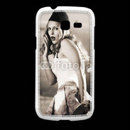 Coque Samsung Galaxy Fresh Femme avec fond avion