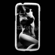 Coque Samsung Galaxy Fresh Charme noir et blanc
