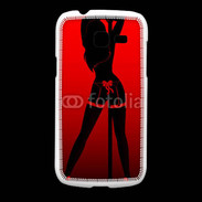 Coque Samsung Galaxy Fresh Pole danseuse noir et rouge
