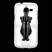 Coque Samsung Galaxy Fresh Femme nue body painting noir et blanc 2