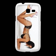Coque Samsung Galaxy Fresh Femme brune sexy avec talon aiguille