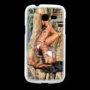 Coque Samsung Galaxy Fresh Femme brune sexy au bord de l'eau