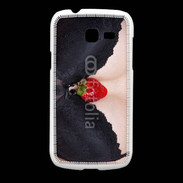 Coque Samsung Galaxy Fresh soutien gorge avec une fraise
