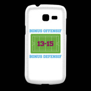 Coque Samsung Galaxy Fresh Bonus Offensif-Défensif Blanc