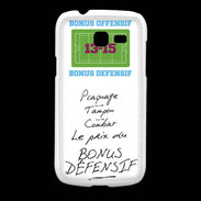 Coque Samsung Galaxy Fresh Plaquage Bonus offensif-défensif Blanc