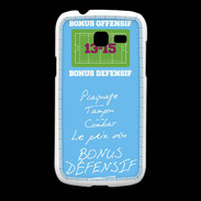 Coque Samsung Galaxy Fresh Plaquage Bonus offensif-défensif Bleu