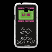 Coque Samsung Galaxy Fresh Fin de match Bonus offensif-défensif Noir