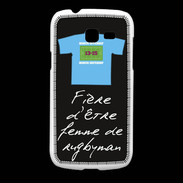 Coque Samsung Galaxy Fresh Femme de rugbyman Bonus offensif-défensif Noir 2