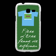 Coque Samsung Galaxy Fresh Femme de rugbyman Bonus offensif-défensif Vert 2