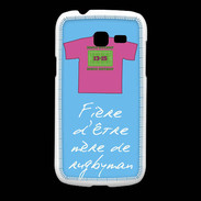 Coque Samsung Galaxy Fresh Mère de rugbyman Bonus offensif-défensif Bleu