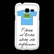 Coque Samsung Galaxy Fresh Mère de rugbyman Bonus offensif-défensif Blanc 2