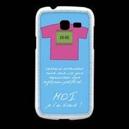Coque Samsung Galaxy Fresh Moi je l'ai élevé Bonus offensif-défensif Bleu