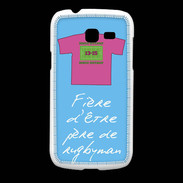 Coque Samsung Galaxy Fresh Père de rugbyman Bonus offensif-défensif Bleu