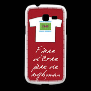 Coque Samsung Galaxy Fresh Père de rugbyman Bonus offensif-défensif Rouge