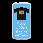 Coque Samsung Galaxy Fresh Père de rugbyman Bonus offensif-défensif Bleu 2