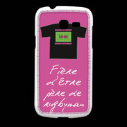Coque Samsung Galaxy Fresh Père de rugbyman Bonus offensif-défensif Rose 2