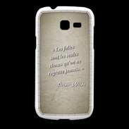 Coque Samsung Galaxy Fresh Les Folies Sepia Citation Oscar Wilde